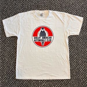 Vintage Shelby American Automobile Club White T-Shirt Size Large